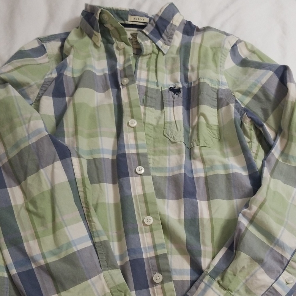Abercrombie boys button down shirt